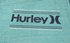 Hurley T Shirt Tee Men’s XL Blue Graphic Short Sleeve Polycotton