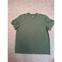 BCG Mens 2XL Heather Green Active Performance Short Sleeve Crewneck T-Shirt