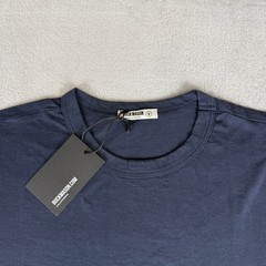 Buck Mason Pima Curved Hem Tee Mens Medium Dress Navy Blue $48 USA New NWT