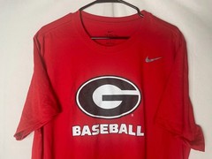 Nike University Of Georgia Bulldogs Baseball Men’s T Shirt Red Size XL