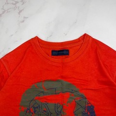 Vintage T-shirt Trussardi Big Logo Luxury tee Short Sleeve Red Size S