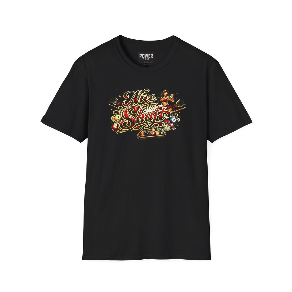 Nice Shaft – Billiards Tattoo Style Soft Tee T-shirt