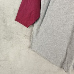 AUGUSTA Women Raglan T-shirt MEDIUM Two Tone Cotton Blend Knit Casual