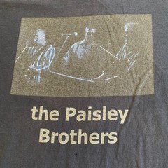 The Paisley Brothers Band Graphic T-Shirt Faded Black Distressed Mens Large