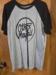 Others May Fall Logo White and Black Band T-shirt Short Sleeve Large (F141)