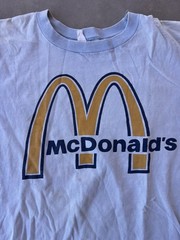 Vintage McDonald’s Shirt Large 60s 70s Big Mac Jingle Promo Song Mcds Burger