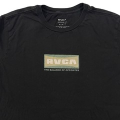 RVCA The Balance of Opposites Chest Graphic Size M Black Tee (Retail $35)