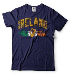 Mens Ireland Shirt Irish Patriotic Shirt Ireland National Flag Tee Irish Gifts