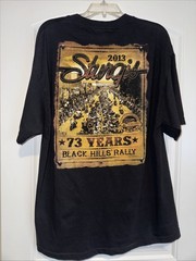 Sturgis Hot Leather Black Hills Rally 2013 XL Harley T Shirt Black Eagle