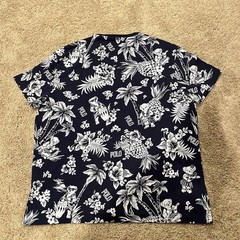 Polo Ralph Lauren T-Shirt Mens Size XL Navy Blue Hawaiian Polo Bear Tee