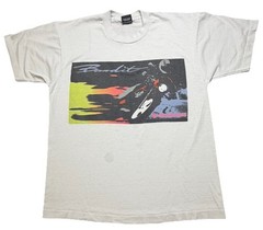 Vintage 80s Suzuki Bandit Screen Stars Best Graphic T-Shirt R. Jones Size L