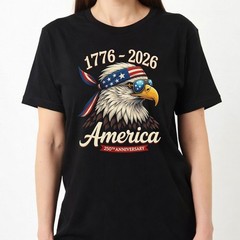 250 Years America Anniversary 1776 Bald Eagle 250th Birthday US Flag T-Shirt