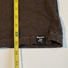Roots Canada Slub T Shirt Mens Medium Brown Wildlife Deer Graphic Outdoors Tee