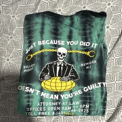 OPEN 925 Men’s Tie-Dye Not Guilty Crew Neck Short Sleeve T-Shirt Size M