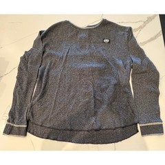 Ecko Unltd Mens 2XL Charcoal Gray Long Sleeve Thermal Shirt Rhino Logo Crewneck