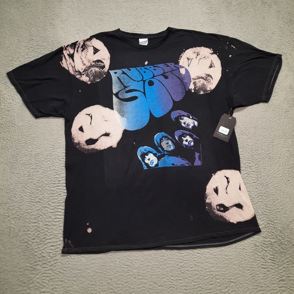Junk Food Tees The Beatles Rubber Soul Shirt Short Sleeve Graphic Band Men 2XL