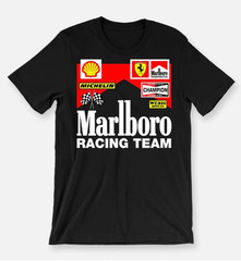 Marlboro Formula Racing T-Shirt Vintage Style Graphic Tee Unisex S-5XL
