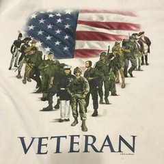 History of the American Veteran white T shirt XL