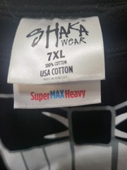 7XL black tuxedo T-shirt
