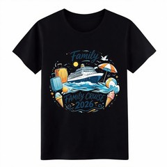 Family Cruise 2026 Matching T-Shirt Family Beach Vacation Cruise Trip Group Tee
