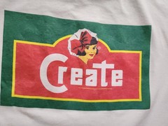 80’s 90’s Creamette Brand Create Logo Front Back Tshirt Best White USA XL
