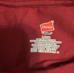 Hanes Authentic-T Men’s Plain Crewneck Short Sleeves T Shirt 5250