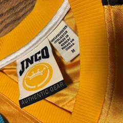 Vintage Jnco Jeans Stitched 90s Skater Hip Hop Baggy Jersey #85 Shirt Sz Med Y2K