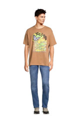 NO BOUNDARIES Big Man 3X Brown Take it Easy Mellow Cotton Graphic T-Shirt NWT