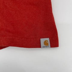 Carhartt Mens XL Loose Fit Long Sleeve T Shirt Red Cotton Polyester Blend