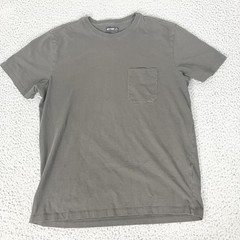Line Of Trade Shirt Mens Large Gray Pocket Crewneck Cotton Casual Basic Tee