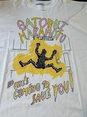 Satoshi Nakamoto “No Savior” Tee White Cotton Round Neck Men’s Large