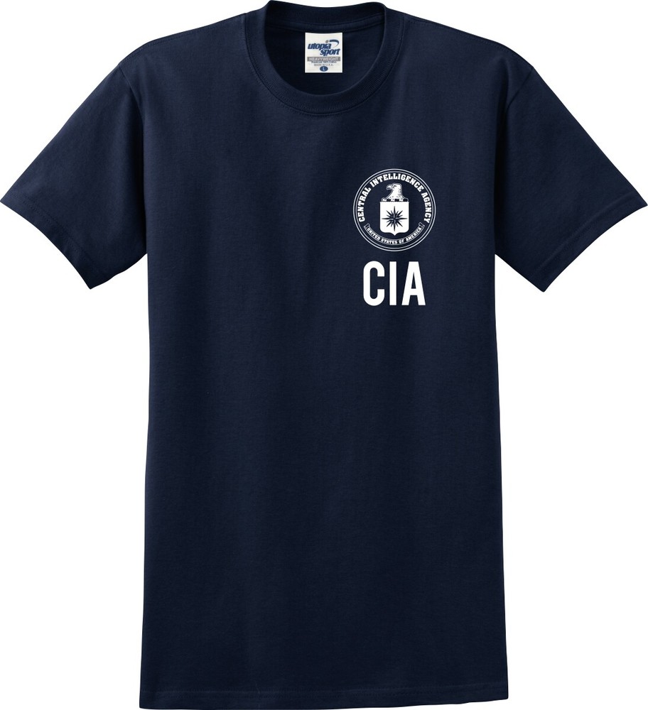 CIA Central Intelligence Agency Left Chest Unisex T-Shirt (S-5X)