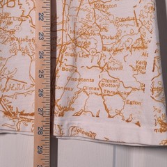 VINTAGE Kentucky The Great Outdoors Map USED Shirt (XL, Single Stitch, AOP)