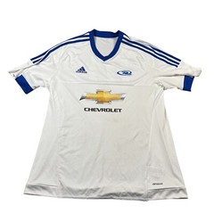Adidas Rush Chevrolet Climacool Logo #01 Soccer Jersey Sz XL White Rare! HTF