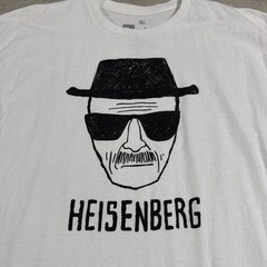 Breaking Bad Heisenberg Shirt Men’s White Walter White Tee XL