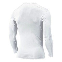 Nike Pro Combat Dri-Fit Men’s Size XL White Compression Training Gym Long Sleeve