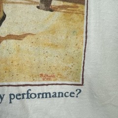 Vintage Funny Quote Shirt Mens Large White 90s USA Horse Western Cowboy Desert