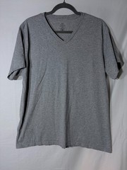 SKU 100% Organic Cotton Minimalist V-Neck T-shit Size XXL