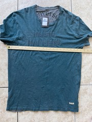 Converse Allstars Men’s Short Sleeve T-Shirt Music Happens Band XL Navy Fade Tee