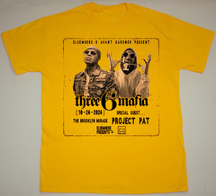 Three 6 Mafia Project Pat T Shirt Classic Gold Unisex S-5XL 1G0398