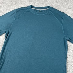 Free Fly Shirt Men Medium Green Bamboo Performance Pocket Crew Neck Short Sleeve