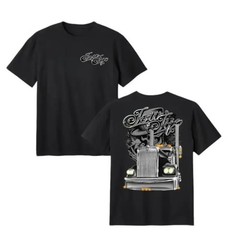 Iron Aff Trucker T-Shirt, Custom Semi Truck Front View Graphic,long haul trucker