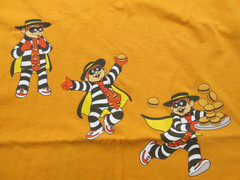 Brand New McDonald’s Limited Edition Hamburglar Orange Employee Large T-Shirt L