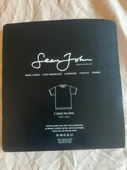 Sean John Men’s Classic Gray T-Shirt Short Sleeve 2XL 100% Cotton One Piece