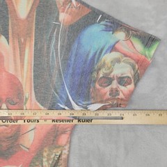 Justice League Shirt Men Large DC Comics Book All Over Print AOP Batman Superman