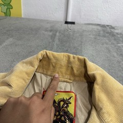 UOOYAA Godzilla King of the Monsters RARE Mens Corduroy Jacket Size S Embroider