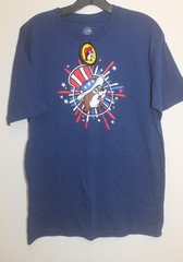 Bucee’s Navy Land of The Free Home of The Beaver T-Shirt Size Medium New W/Tags