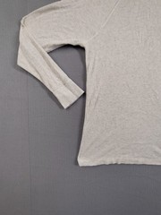 Faherty Men Shirt S Gray Long Sleeve Thermal Waffle Knit Crew Neck Henley Tee