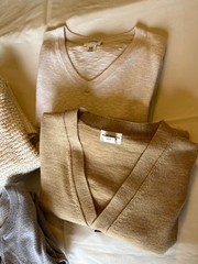 CLUB MONICO MENS SWEATER HAUL XS 4 PC Cardigan V Neck Cable Knit Luxury Clothing