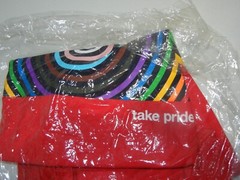 TARGET TAKE PRIDE – BULLSEYE RAINBOW LOGO T-SHIRT RED LGBTQ cotton L large